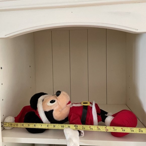 Vtg Playskool Santa Mickey Mouse Plush Christmas Santa Clause Suit Red Feet 20" - Picture 7 of 16